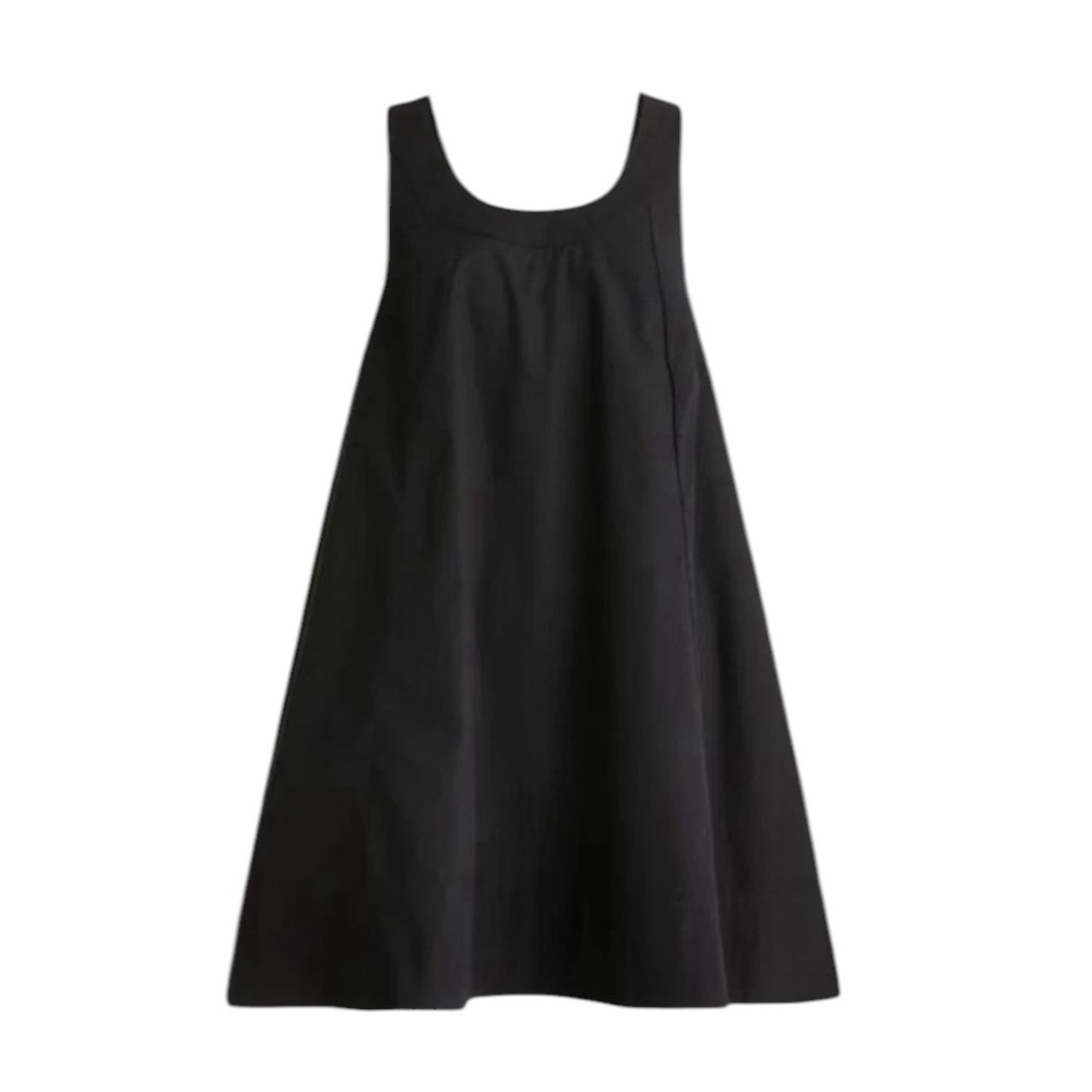 J. Crew Black A-Line Sleeveless Dress